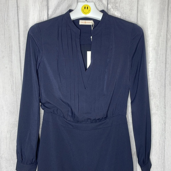 Tory Burch midi Navy blue dress. NWT - Picture 2 of 9